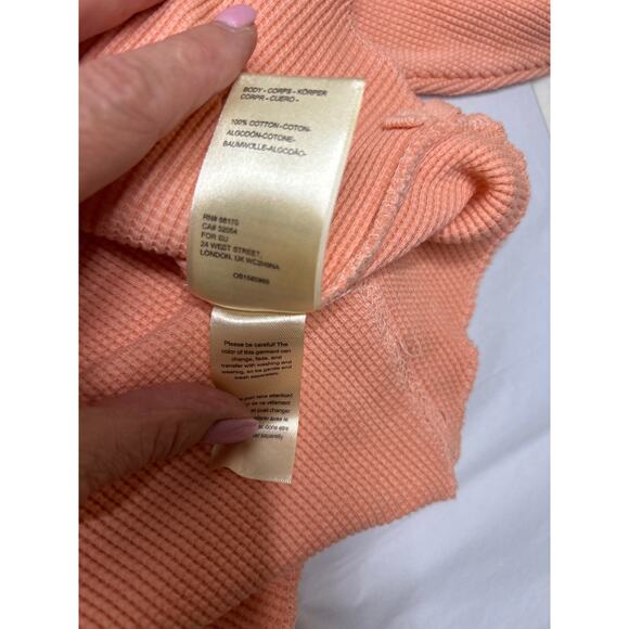 Free People We the Free Size Large Ellie Thermal Waffle Knit Top - Picture 7 of 7